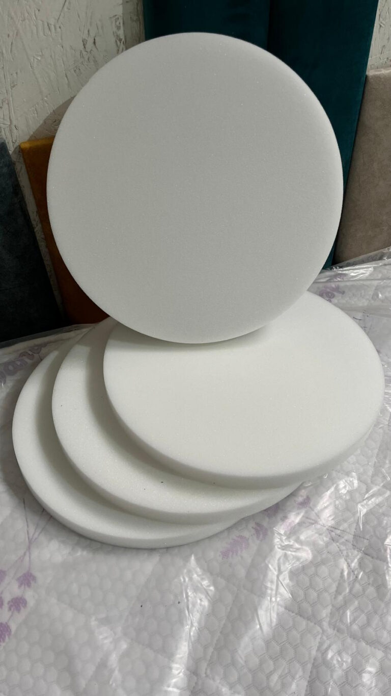 Pernă rotundă burete atipic 3 cm diametru 43 cm, fotografia 3